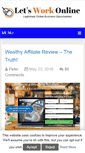 Mobile Screenshot of letsworkonline.net